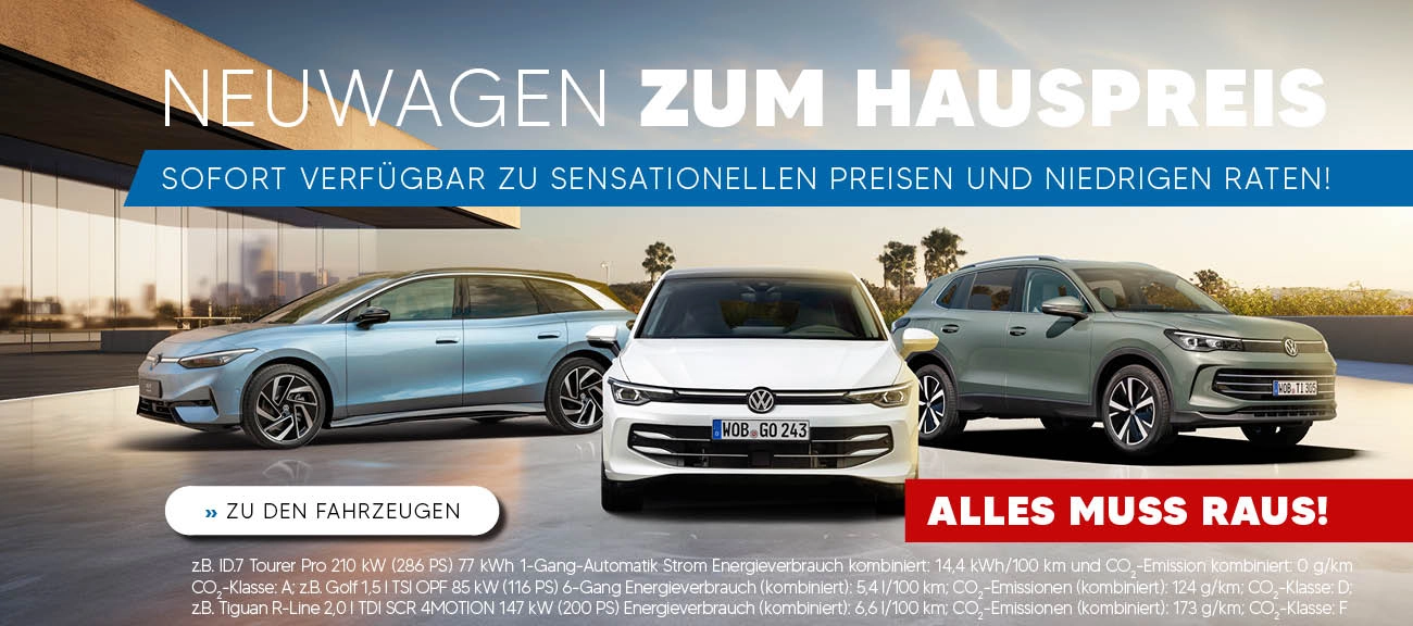 Holst Neuwagen SALE Angebote Reduziert Scheeßel Volkswagen Neufahrzeuge im Angebot