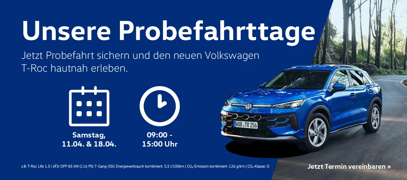 T-Roc Probefahrttage