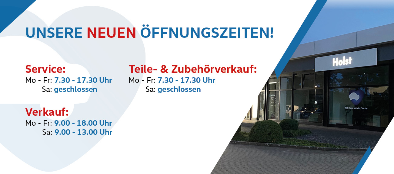 Neue Öffnungszeiten