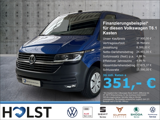 T6.1 Kasten 2.0TDI L1H1 LED AHK Kamera Sitzheiz.