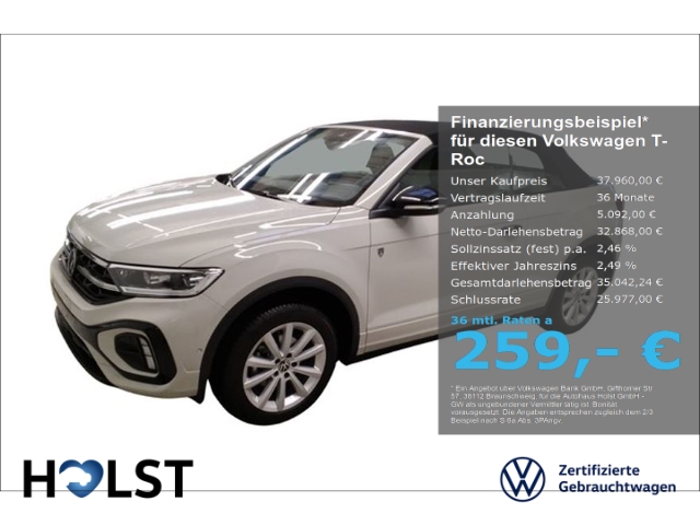 T-Roc Cabrio 1.5TSI DSG R-Line EditionKarmann AHK MatrixLED RüFaKa