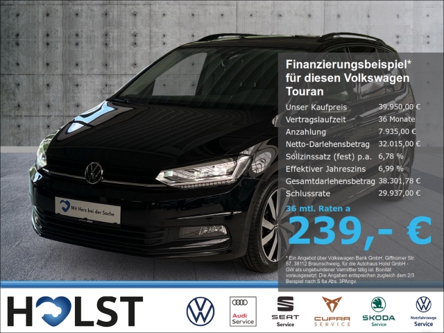 Touran 2.0 TDI DSG Highline RüFaKa 7-Sitze AHK Navi Standhzg. Pano
