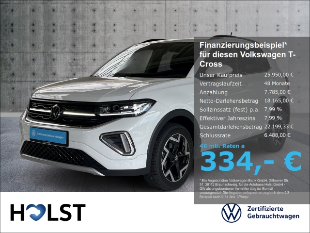 T-Cross 1.0TSI R-Line AHK GJR RüFaKa ACC NAVI
