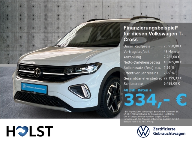 T-Cross 1.0TSI R-Line AHK GJR RüFaKa ACC NAVI