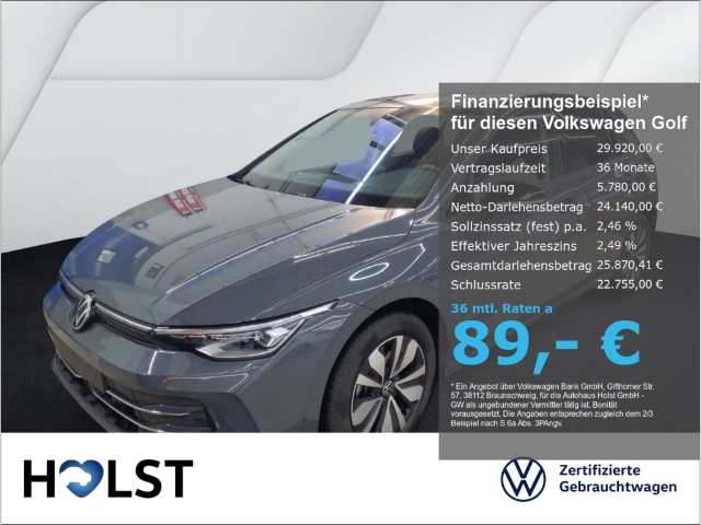 Golf VIII 1.5eTSI DSG GOAL RüFaKa GJR ACC LED-Plus