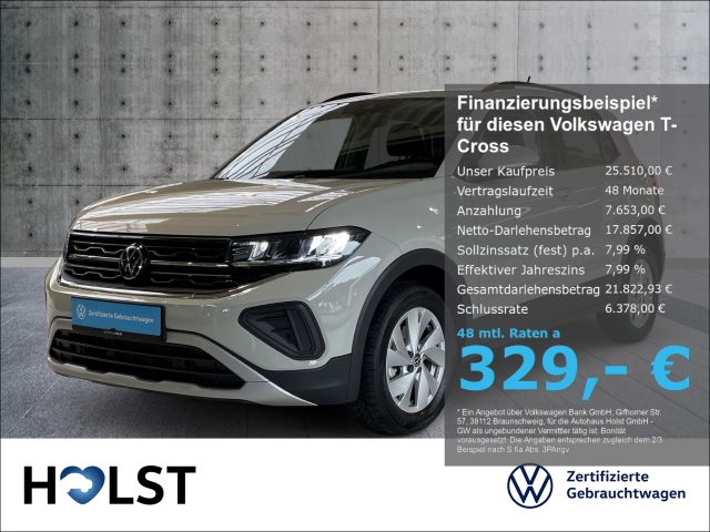 T-Cross 1.0TSI Life IQ.DRIVE AHK GJR ACC RüFaKa AppConnect