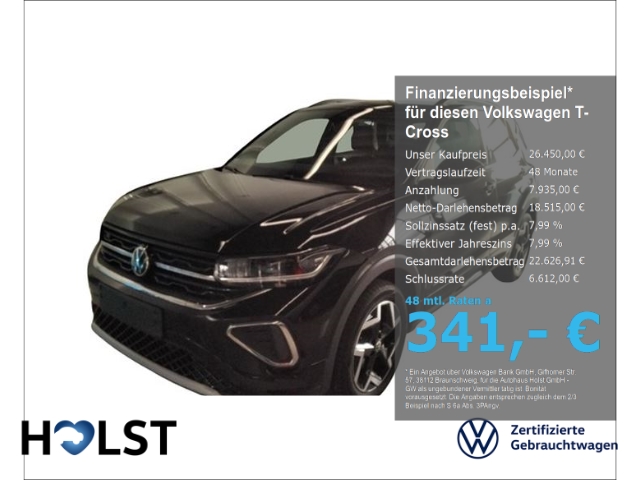 T-Cross 1.0TSI R-Line MatrixLED AHK RüFaKa GJR ACC