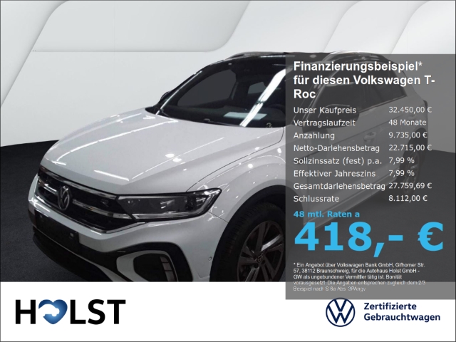 T-Roc 1.5TSI DSG R-Line AHK NAVI GJR RüFaKa