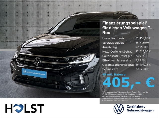 T-Roc 1.5TSI DSG R-Line AHK RüFaKa GJR NAVI ACC