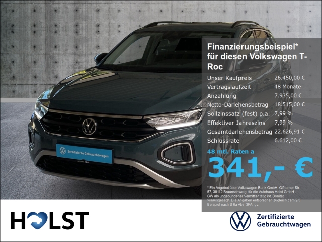 T-Roc 1.0TSI GOAL AHK RüFaKa GJR NAVI ACC