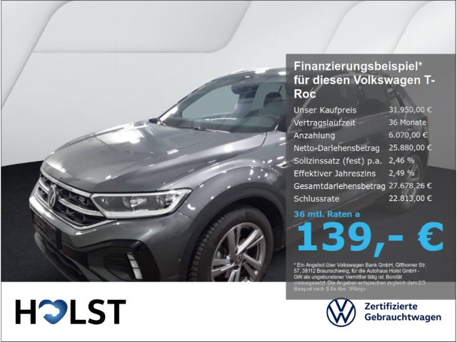 T-Roc 1.5TSI DSG R-Line AHK RüFaKa GJR NAVI ACC