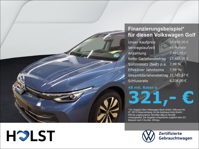 Golf VIII 1.5TSI GOAL LED-Plus AHK GJR RüFaKa NAVI ACC