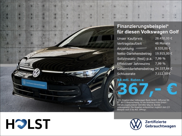 Golf VIII 1.5eTSI DSG GOAL LED-Plus AHK GJR RüFaKa NAVI ACC