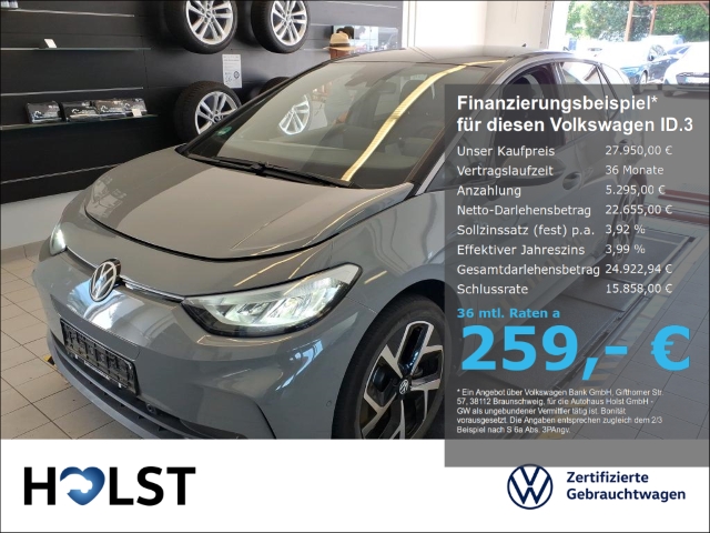 ID.3 Pro MOVE 58kWh GJR RüFaKa NAVI ergoActiveSitz ACC CCS